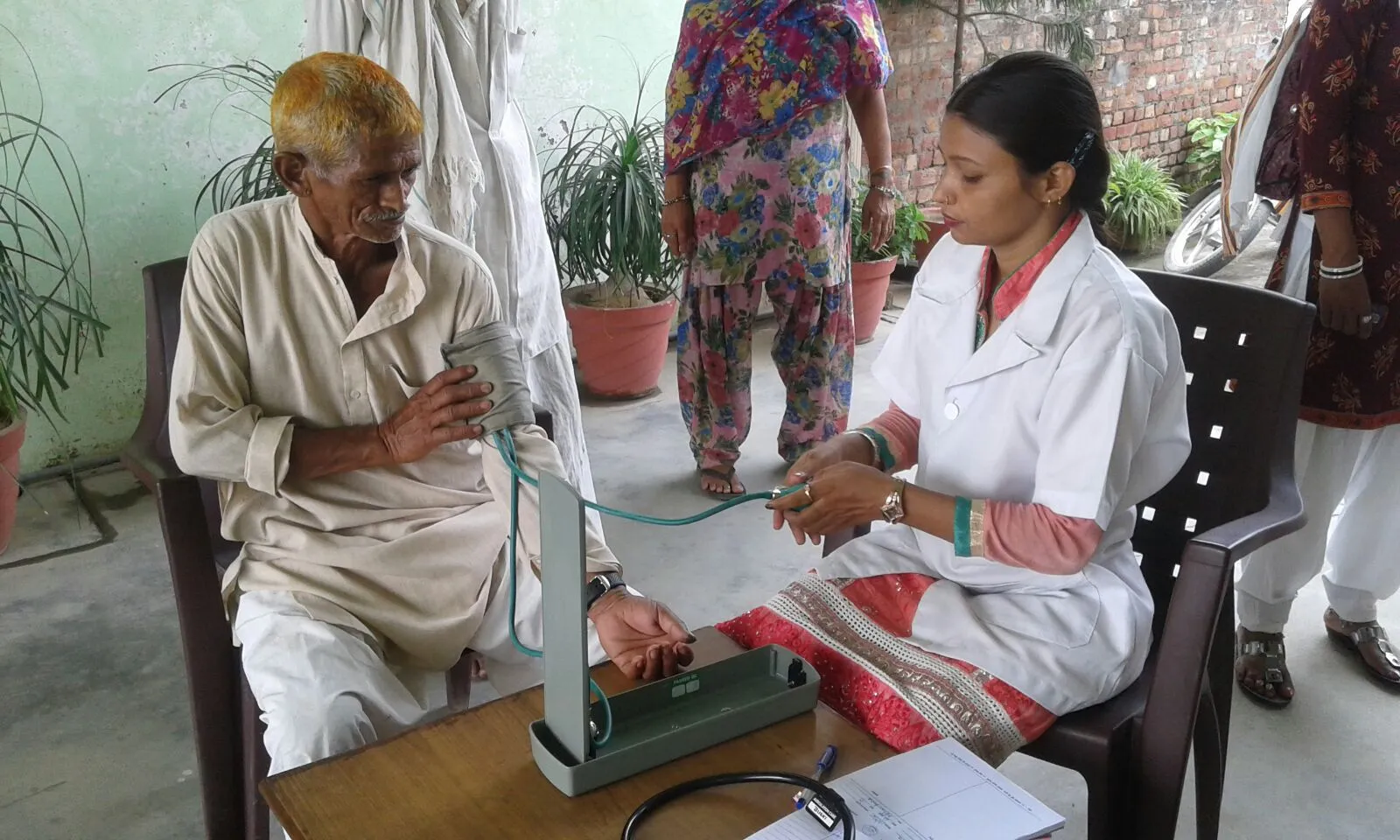 Helping people in the slums